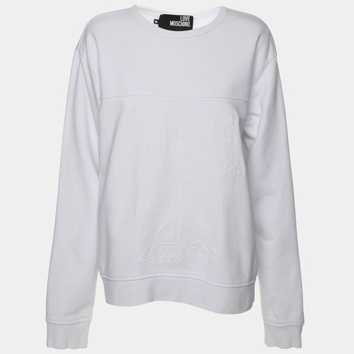 Felpa love moschino bianca - felpa,