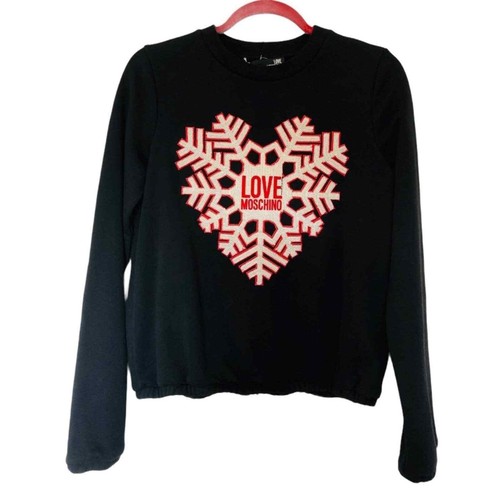 Felpa moschino cuore fiocco - moschino,