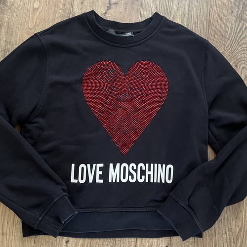Felpa girocollo love moschino - felpa,