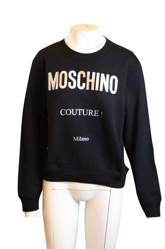 Moschino couture felpa nera - moschino,