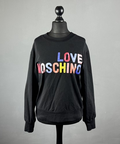 Felpa love moschino nera - felpa,